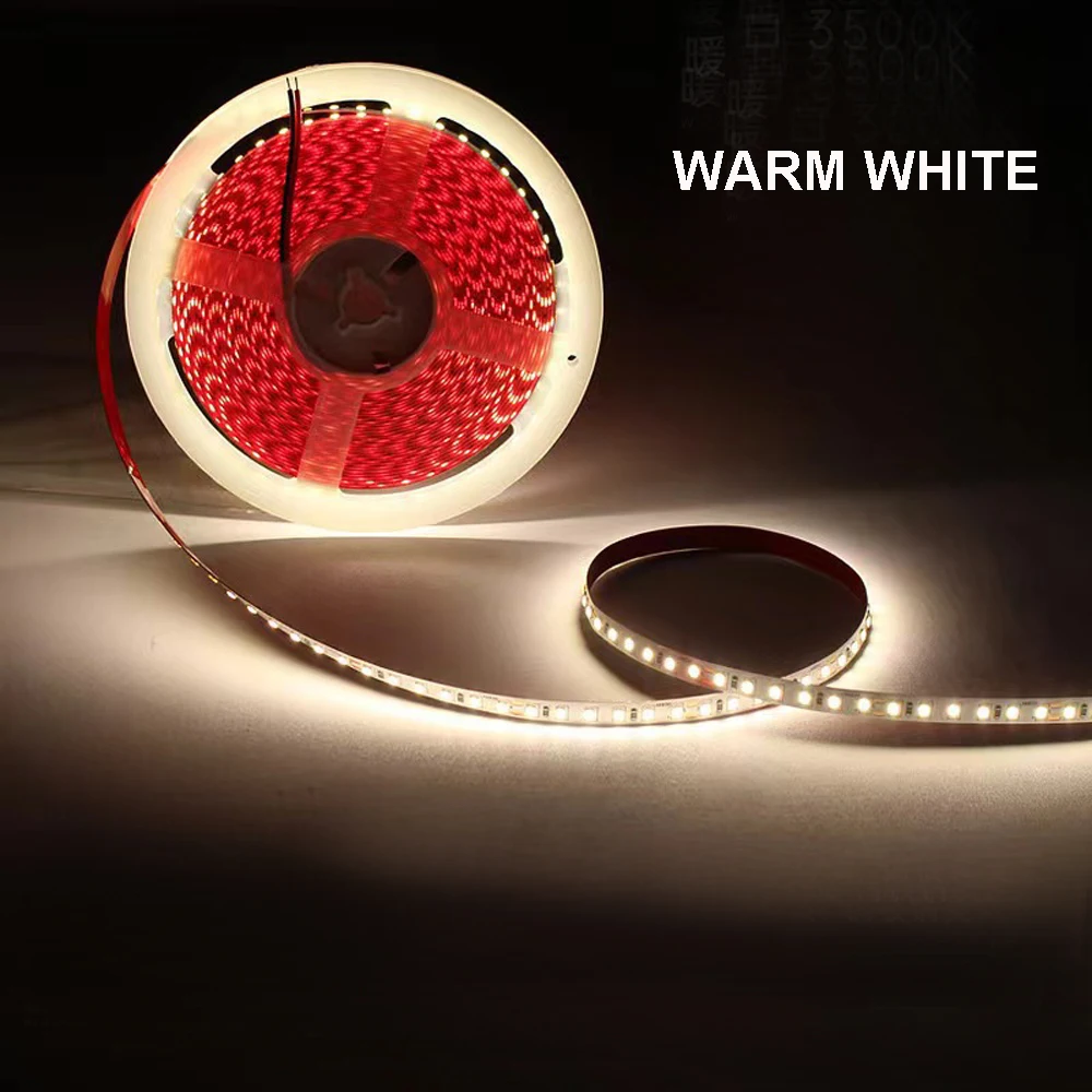 

10M DC 24V 2835 Светодиодная лента без падения давления Гибкая лента Светодиодная лампа 4000K Белый Красный Синий Зеленый Для украшения помещения