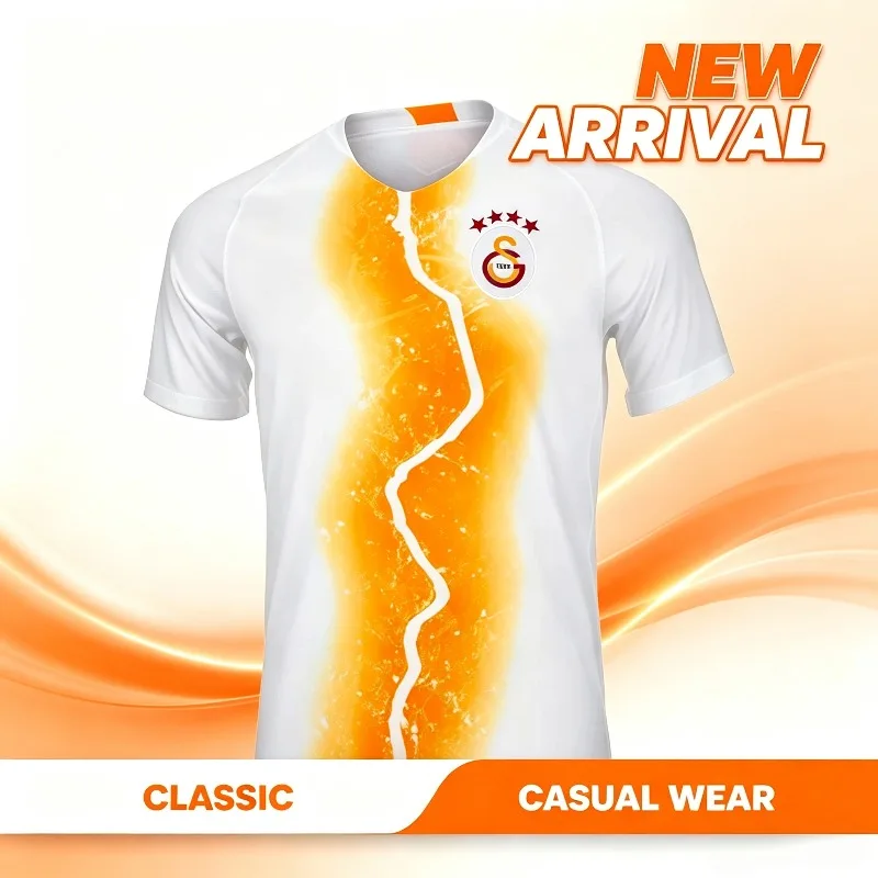18 Galatasaray Turkey-style Football Jersey Soccer Shirt Adults Kids Quick‑Dry Short Sleeve Fan Sport Uniform Sport Tops for Men