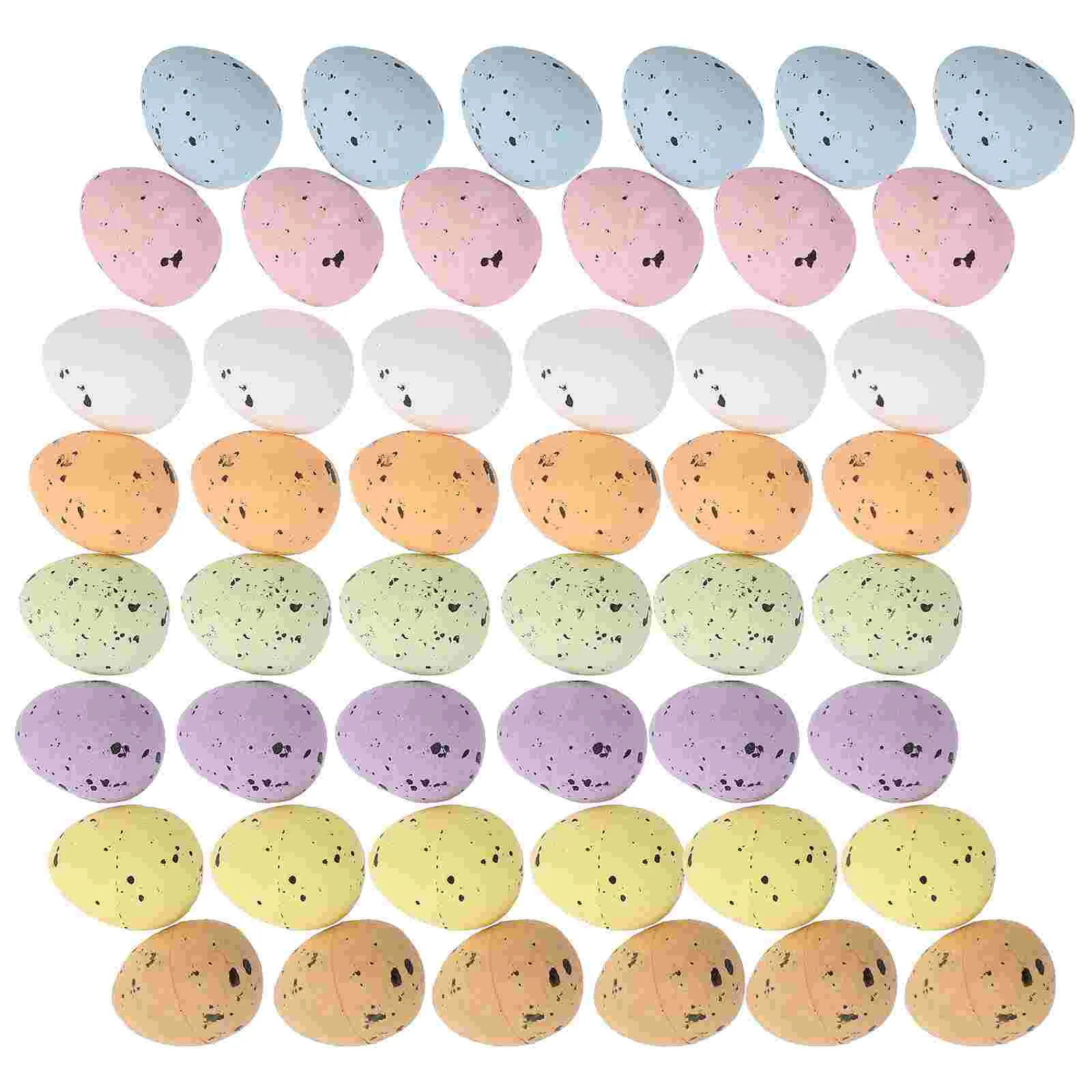 100 Pcs Easter Foam Egg Party Decoration DIY Pigeon Props Small Adorn Decor Foams Eggs Imitation Crafts Baby Simulation