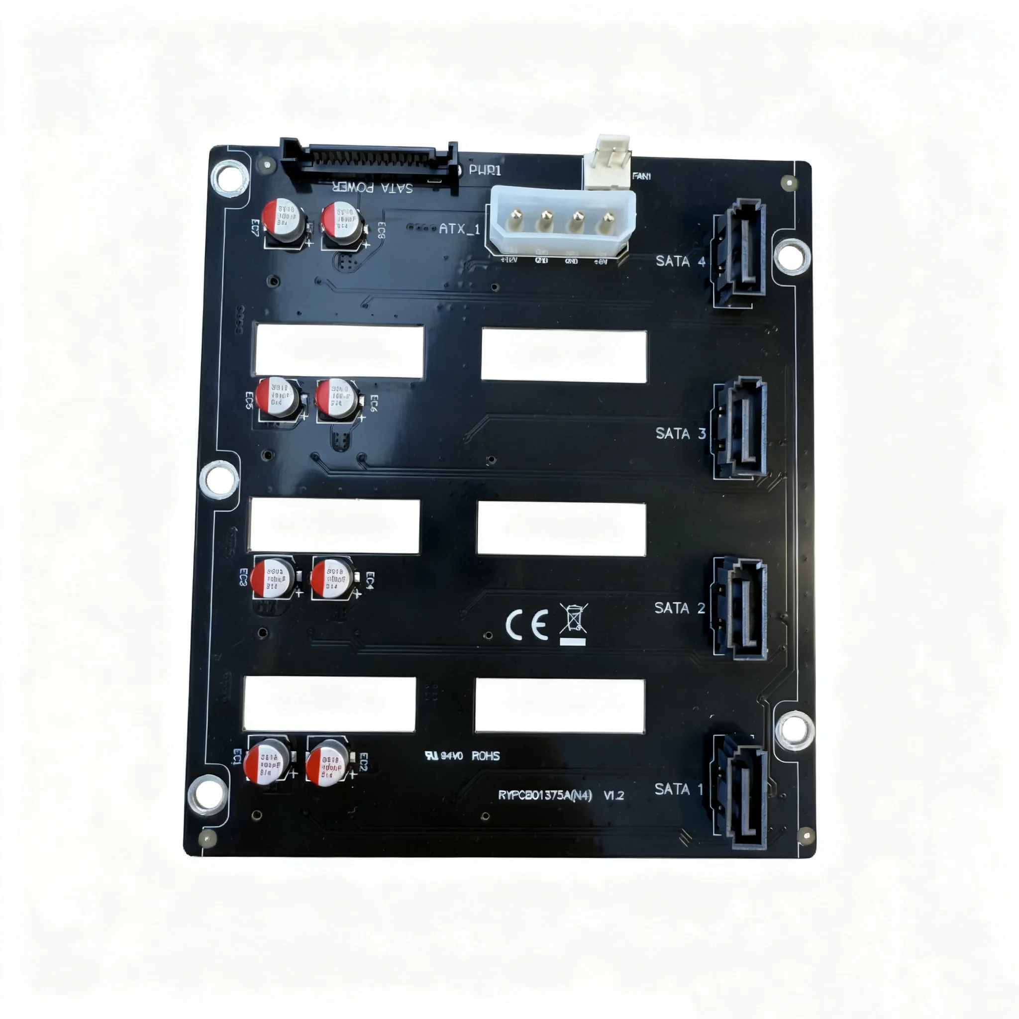 JONSBO N4 NAS Chassis Accessories SATA Hard Disk Expansion Backplane 4 Interface Compatible Server/PC Hard Disk Expansion