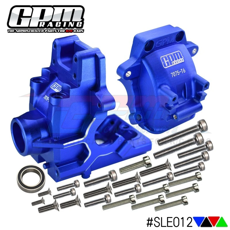 

GPM Aluminum 7075-T6 Front or Rear Gear Box for TRAXXAS 1/8 4WD SLEDGE MONSTER TRUCK