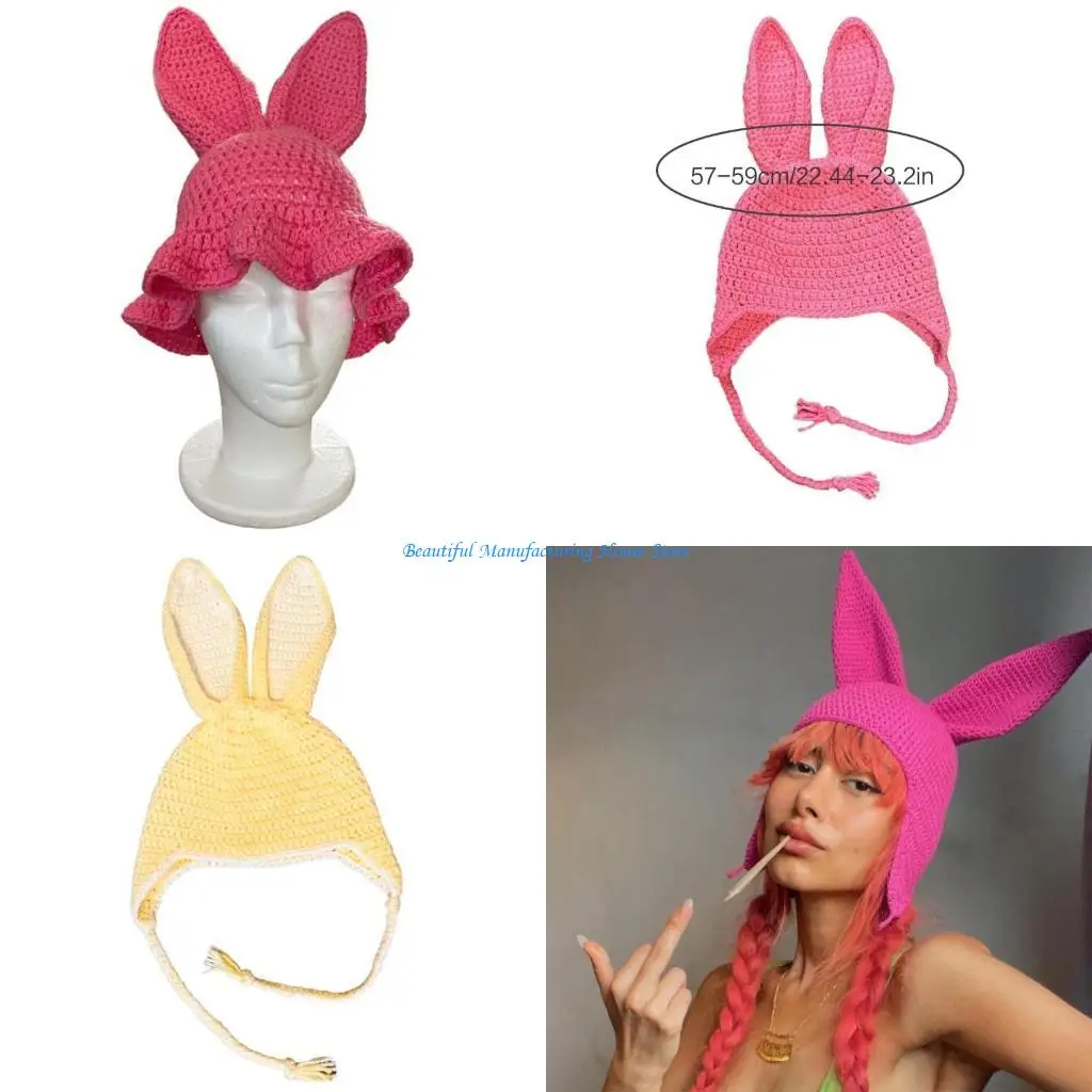 

E56A аниме шапка с заячьими ушками модные головные уборы для девочек-подростков праздничная шляпа реквизит для фотосессии