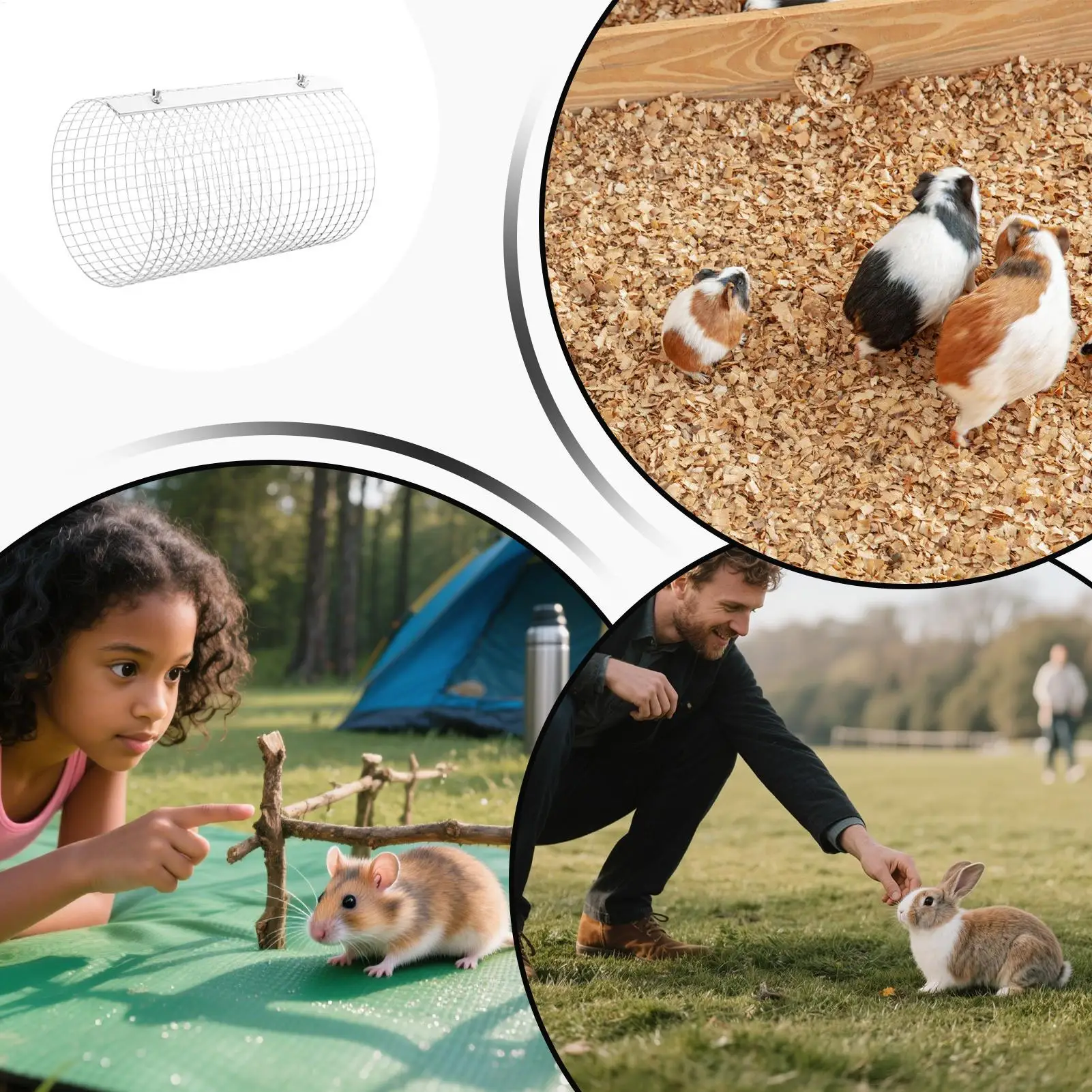 Hamster Tunnel Cage Accessories Small Animal Enrichment Toy Chinchilla Tube Toy For Guinea Bunny Gerbil Hamster Ferret Hedgehog view 4