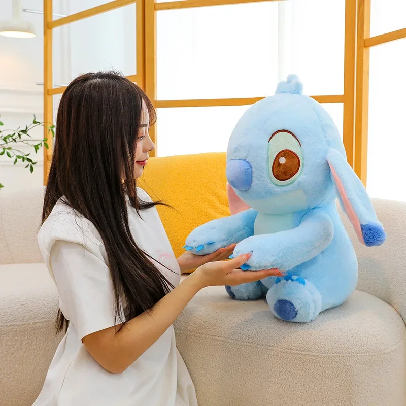 53cm kawaii große Größe Disney Cartoon blauen Stich Plüsch puppen Anime Spielzeug Lilo und Stich Plüsch Stofftiere Geburtstags geschenke für Kinder