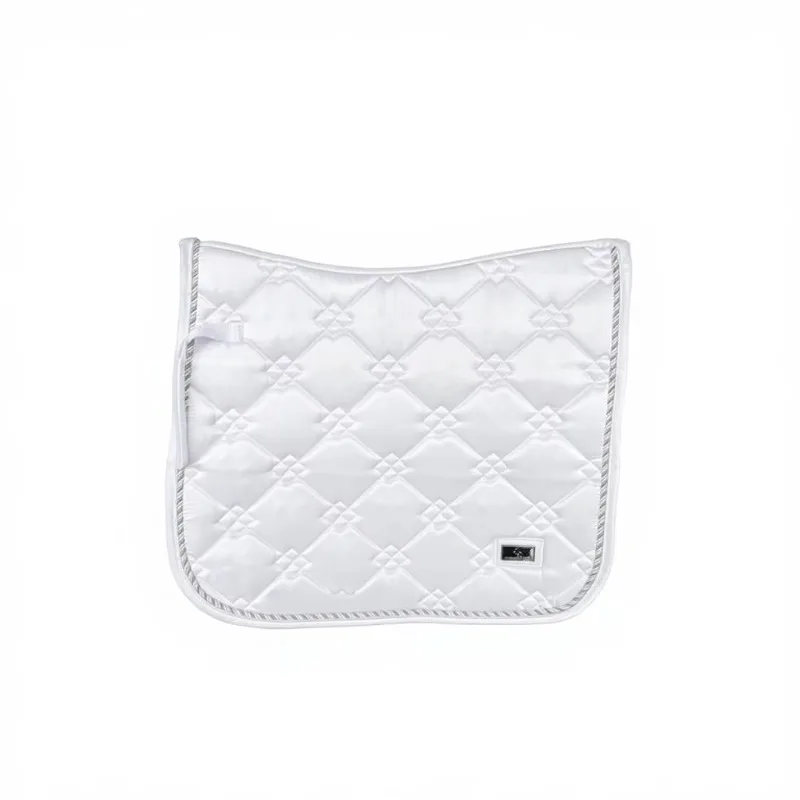 Manufacturer Direct Supply Horse Saddle Pad Silk Satin Fabric Sponge Shock Absorption Anti-Wear Wear-Resistant Equestrian