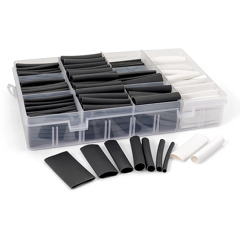 3:1 Heat Shrink Tube Kit Flame Retardant Insulated Electrica Wire Wrap Assortment for Cable Repair Protection