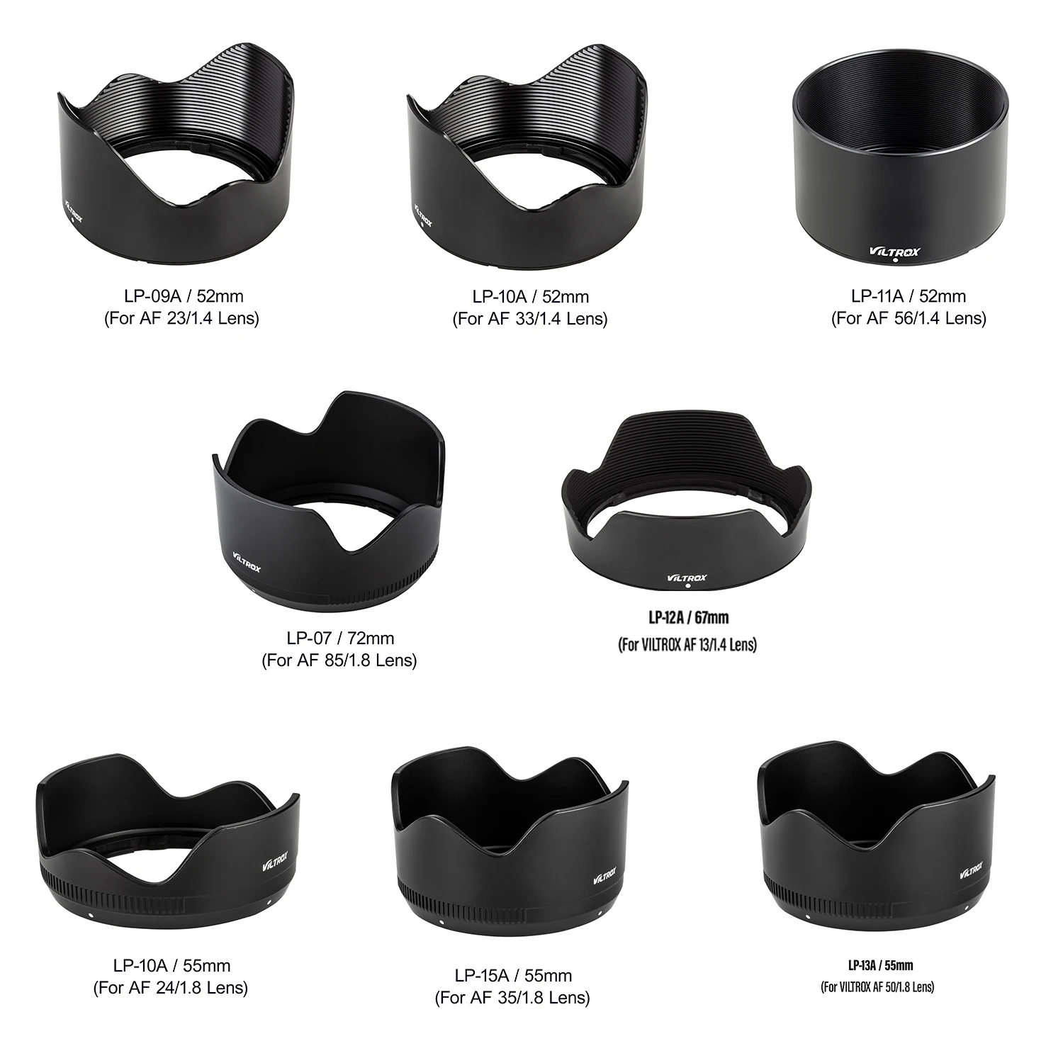 Viltrox 23mm 33mm 56mm 13mm 85mm 24mm Original Camera Lens Hood For Fuji Lenses Fujifilm X Sony E Mount Nikon Z Mount Canon Lens