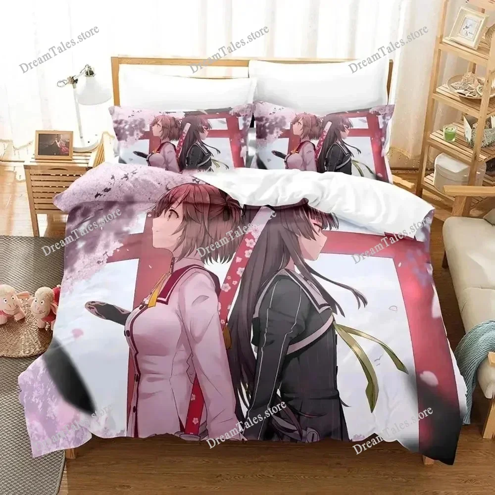 

3D Anime Toji No Miko Kanami Etou Bedding Set Duvet Cover Bed Set Quilt Cover Pillowcase Comforter King Queen Size Boys Adult