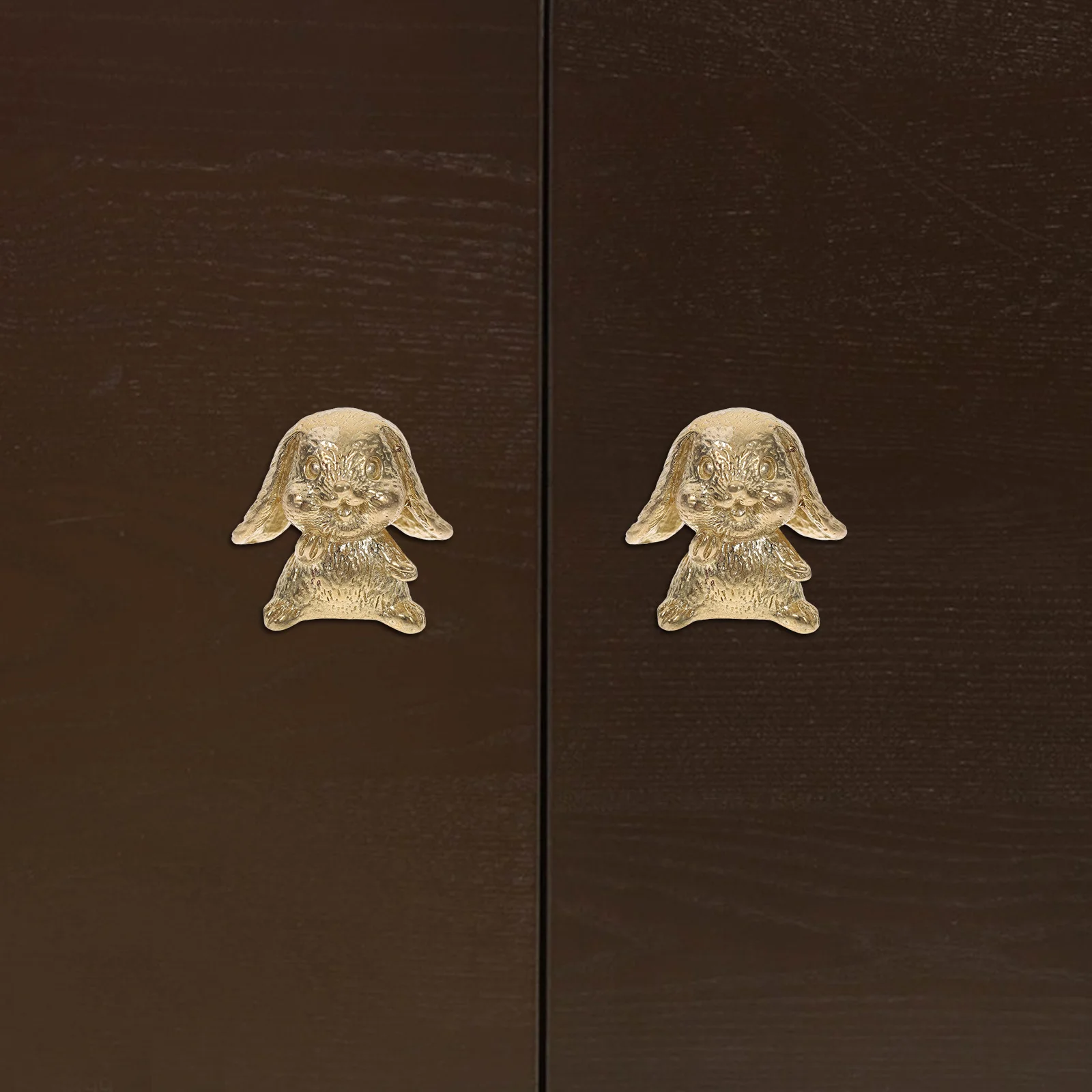 

2 Pcs Brass Door Handle Mouse Statue Drawer Knobs Pulls Vintage Decor Mini Squirrel Statues Bronze for Dresser Cabinet