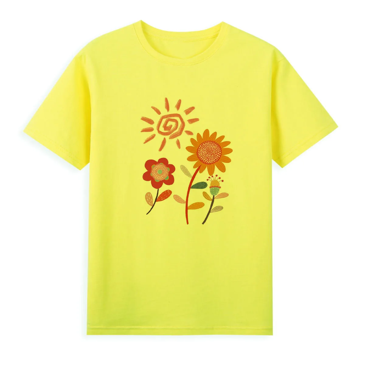 

Women's flower T-shirt New technology insensitive printing Shirt Comfortable casual summer short sleeve Tops