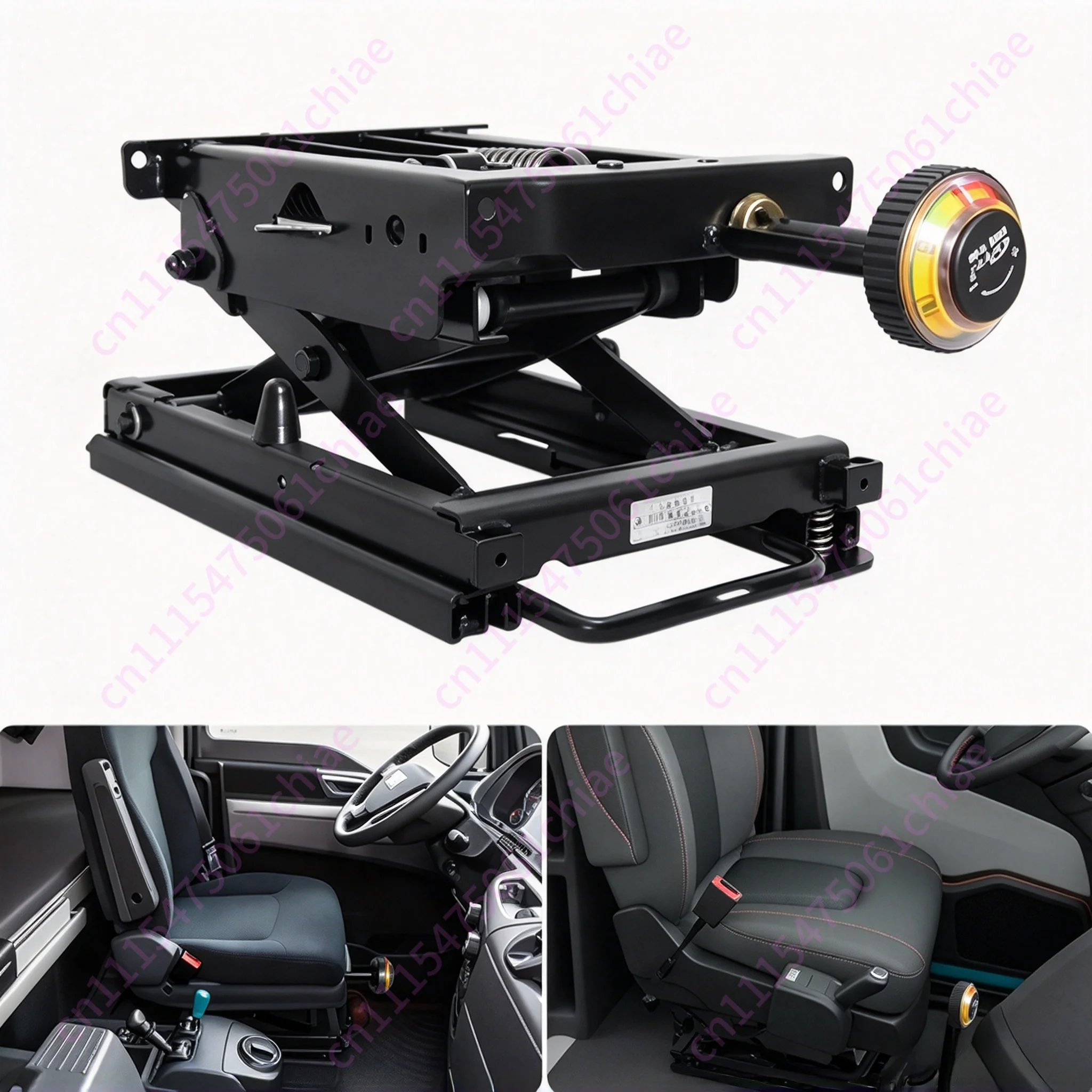 Truck Suspension Base Universal Simple Installation Steel Alloy Seat Damping Base Mechanical High Hardness for RV for Boat