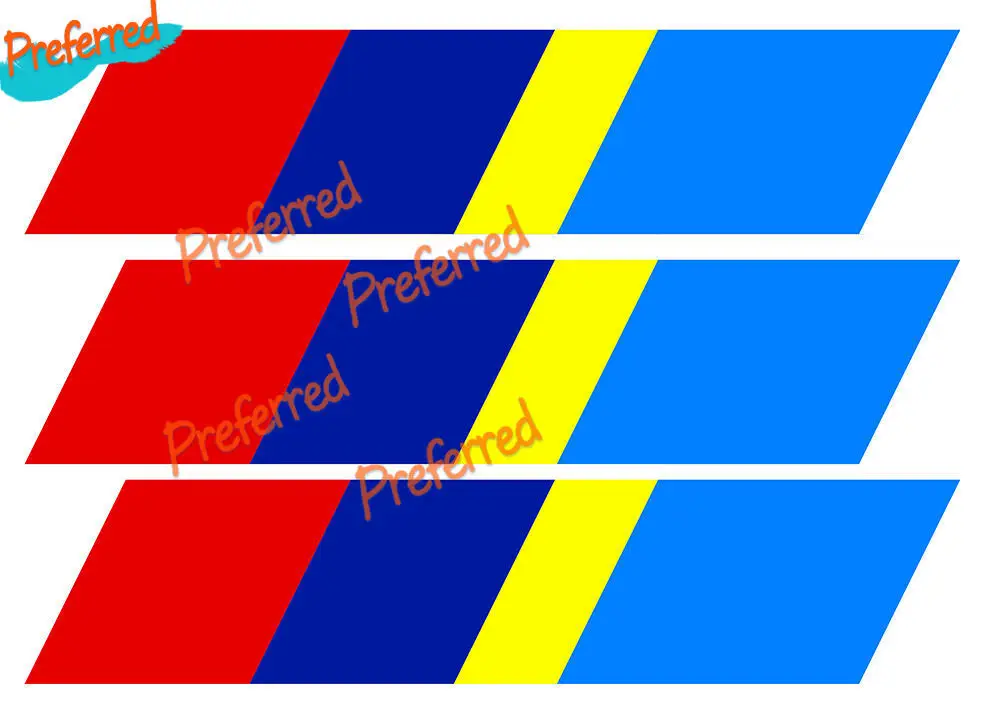 High Quality Decal Strips for Peugeot 205 Sport Gti Grille 21cmx4,5cm Ba224 Car Sticker Vinyl Waterproof PVC