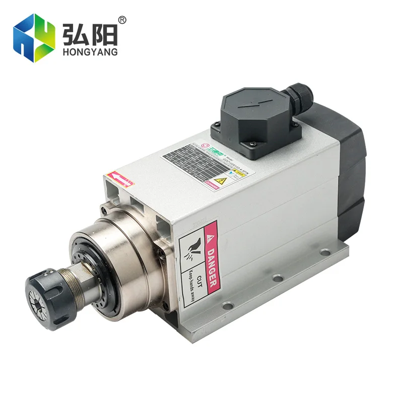 Hongyang GDZ-4.5 Air Cooled CNC Milling Spindle Motor Kit 4.5KW ER32 18000RPM 4 Bearings