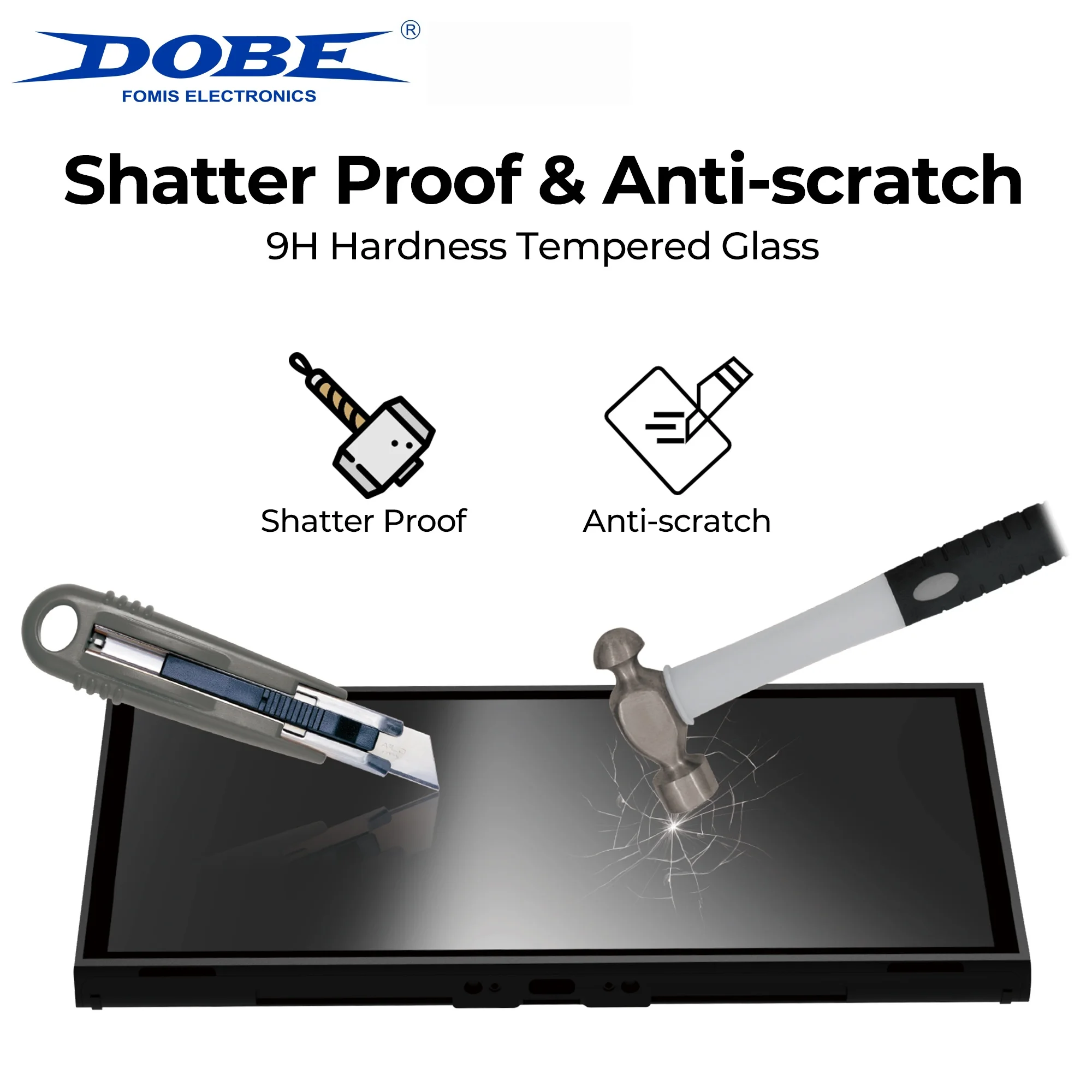 9H Tempered Glass Screen Protector for NS2 Anti Scratch Shatterproof Clear Film 2 Pack with Alignment Frame and Cleaning Kit