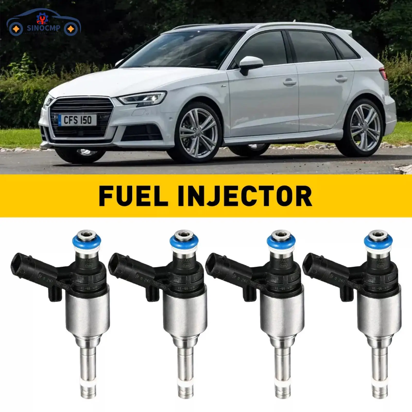 

06H906036AE SINOCMP 4PCS Fuel Injectors Nozzles For GTI Passat VW CC Audi A4 A5 2.0T Auto Parts