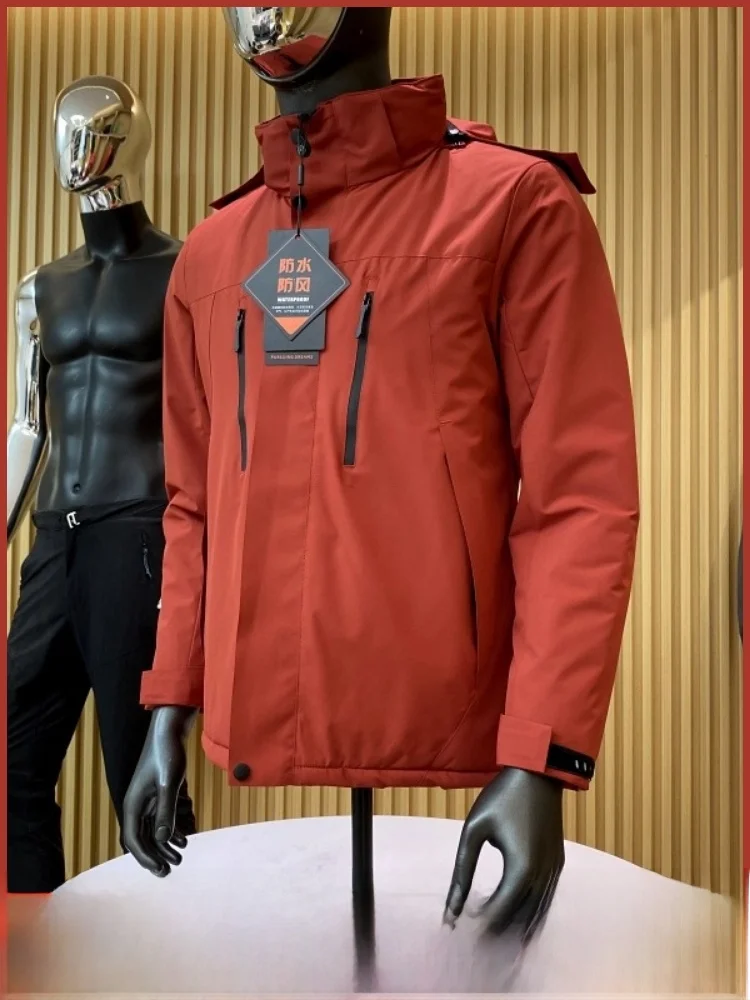 

Heavyweight Winter Cotton Jaet Men's Women's Warm Hiking Clothes Outdoor Windbreaker Faionable Stand Fit Polyester Fiber