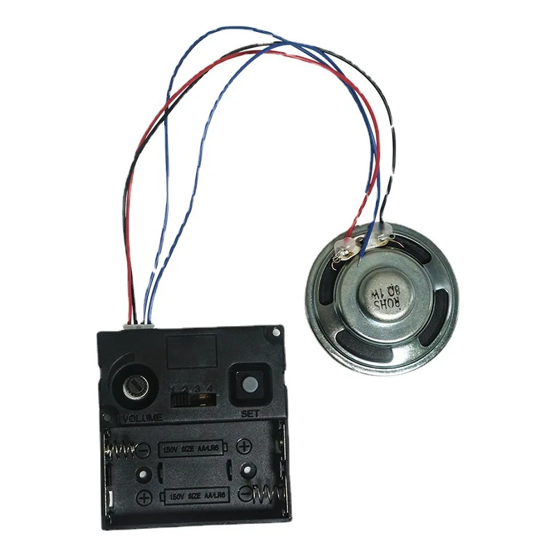 Westminster Temple 뮤직박스 스피커 포함, 스윙 트리거 무브먼트, 시간당 차밍 시계 액세서리 세트, 4*4