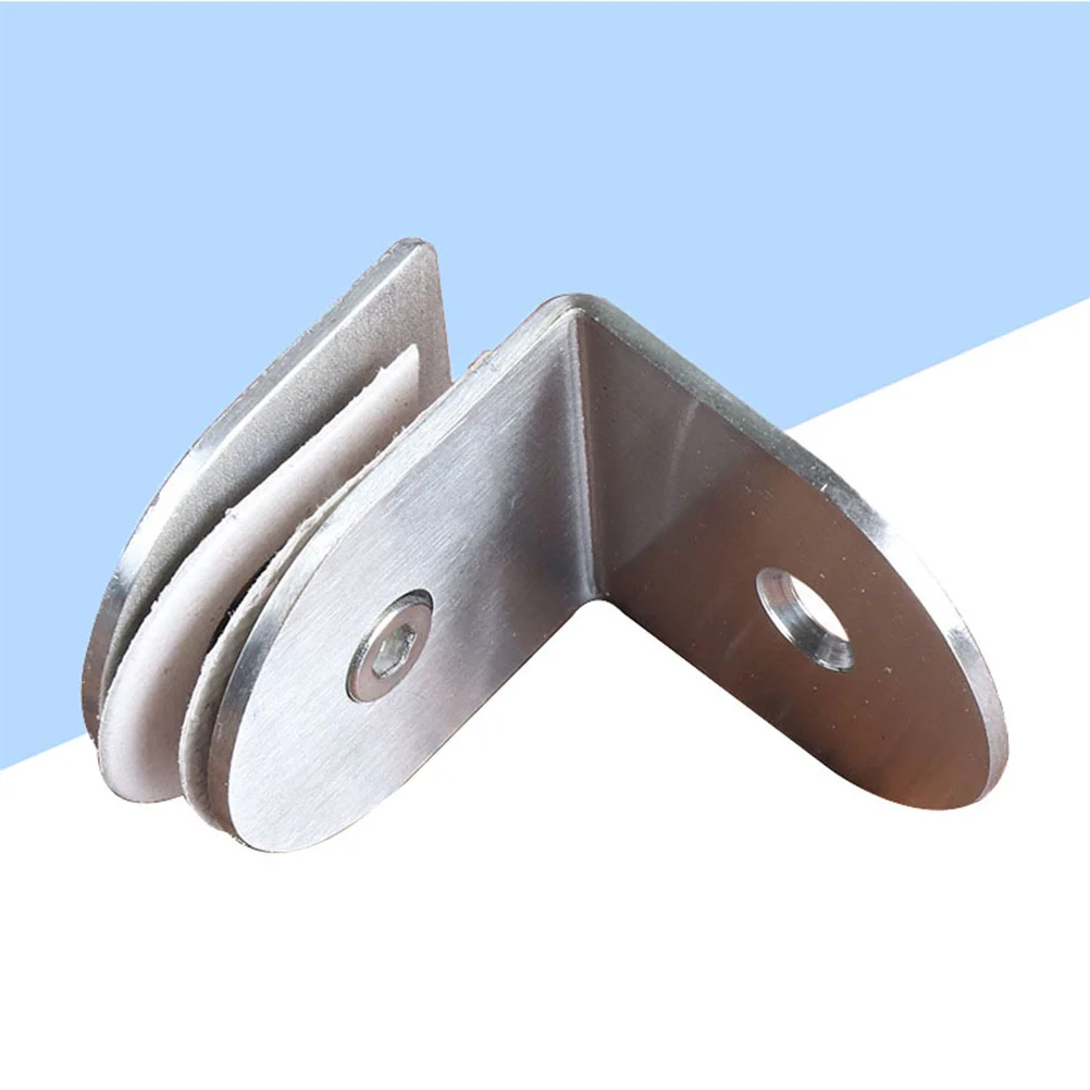 Glass Shower Threshold Water Barrier Threaded Broom Handle Bracket Holder for Window