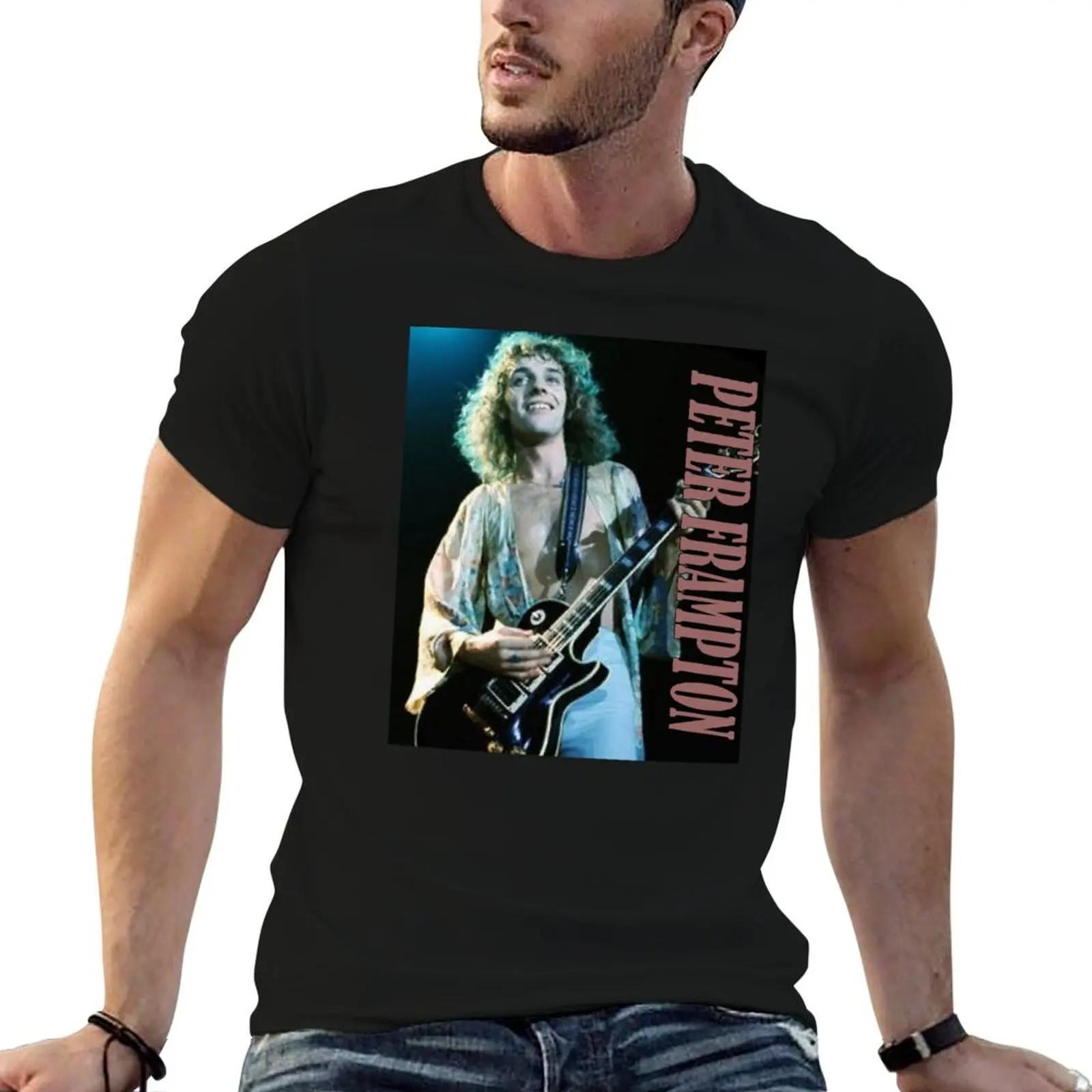 

Peter Frampton Legend Music T-Shirt mens graphic t shirts t shirt man cotton T-Shirt