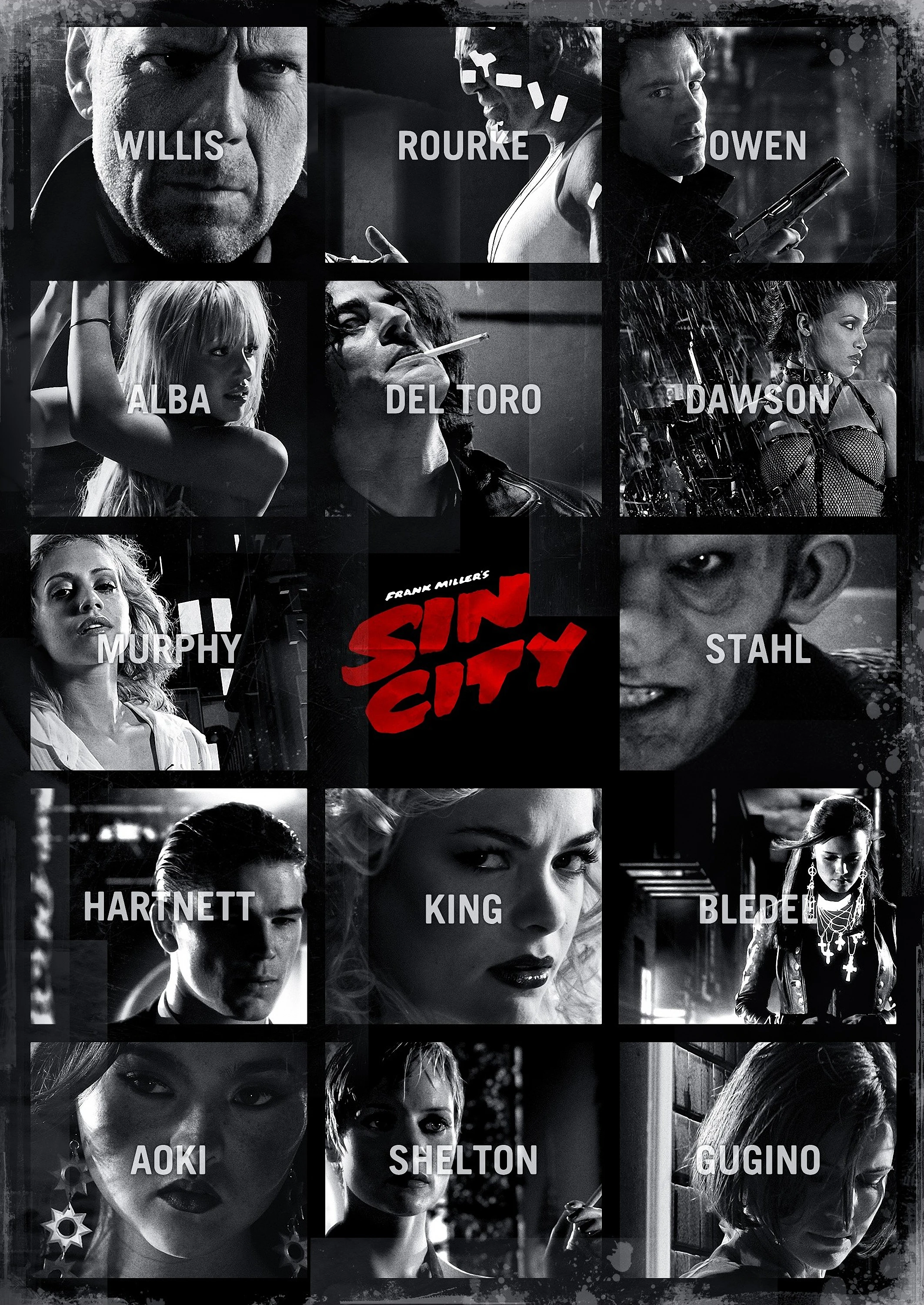 Bruce Willis Movie Sin City 1 2 Posters Movie Wall Print Picture Home Decor