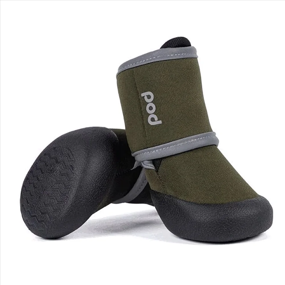Hundeschuhe, Rutschfeste Wasserdichte Pfotenschuhe für Kleine, Mittlere und Große Hunde, Warme Schützende Hundepfotenabdeckungen für Spaziergänge im Freien – Detail 3