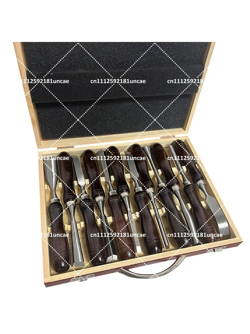 12-Piece Handheld Wood Carving Chisel Set, DIY Wood Handle Carving Knife Kit, Professional Carving Tool Set