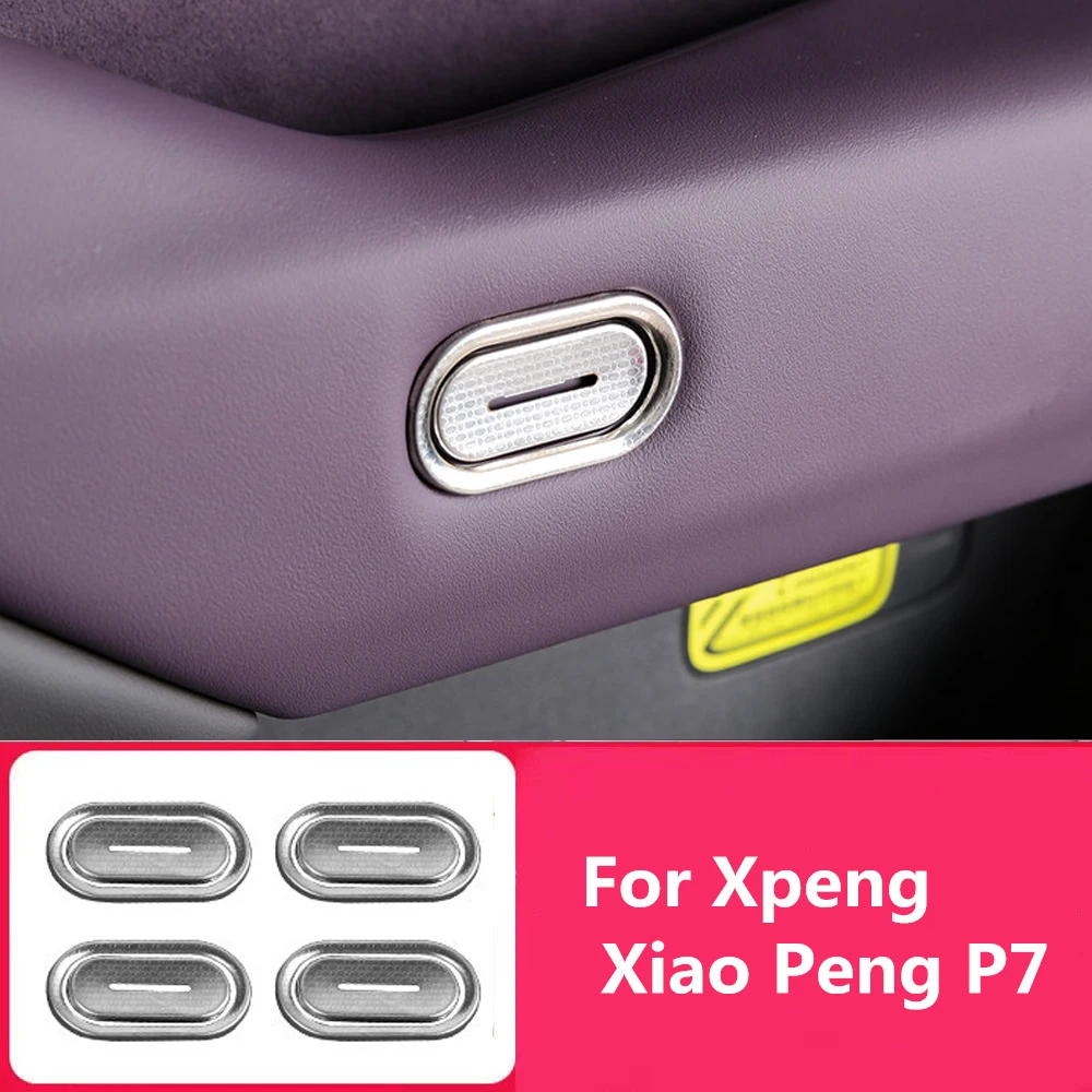 

Подходит для Xpeng Xiao Peng P7 2024 2025, наклейка на дверную кнопку, внутренняя дверная чаша, защита от царапин, дверная защитная рамка, аксессуары для интерьера