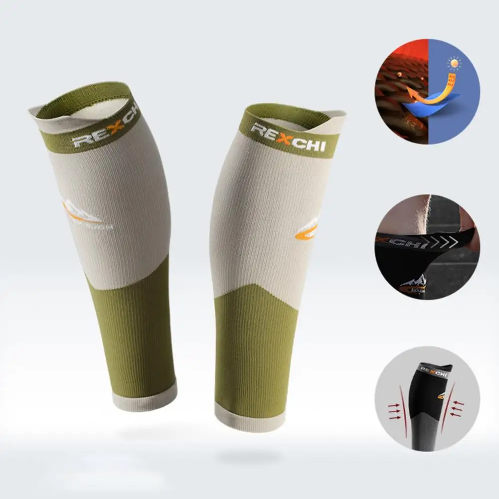 

1 Pair Comfortable 360 Degree Gradient Compression High-extension Cycling Shock Absorption Leg Sleeves Fitness Wear