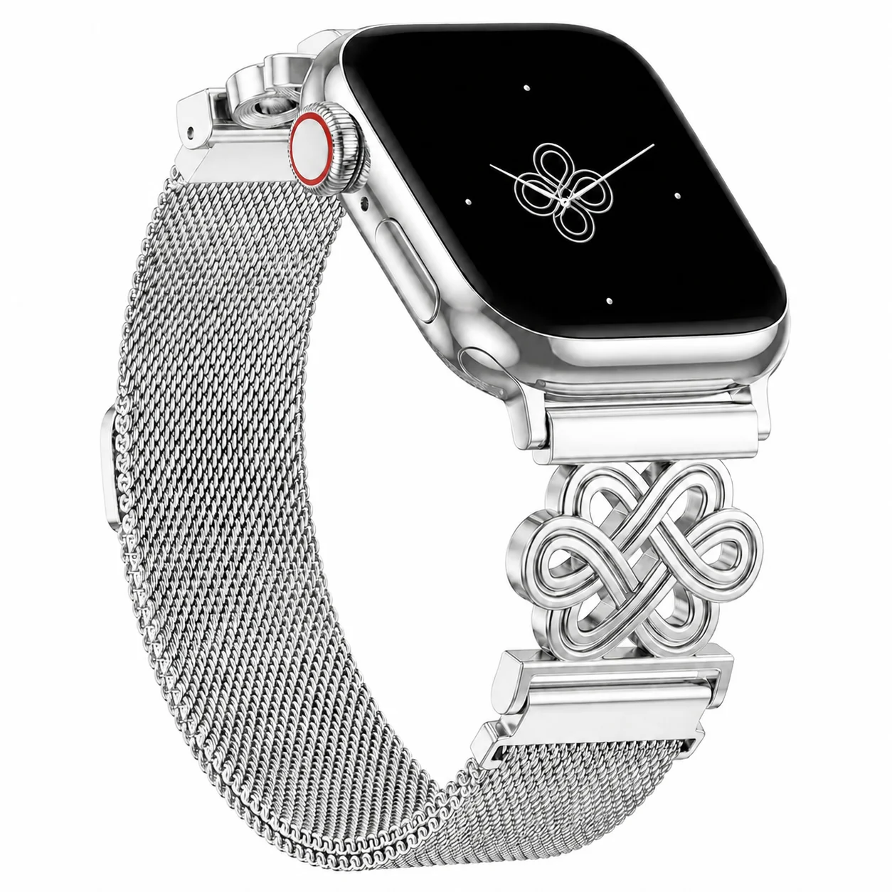 1 Packung Elegantes Keltisches Knoten-Milanese-Armband Kompatibel mit Apple Watch 38/40/41/42/44/45/46/49mm – Detail 6