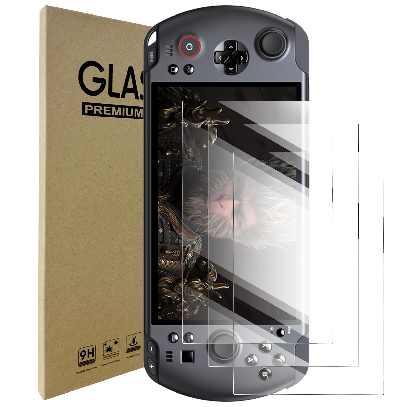 

9H Tempered Glass for GPD WIN 5 Screen Protector, HD Clear Anti-scratch & Dustproof Protective Glass Film Accessories