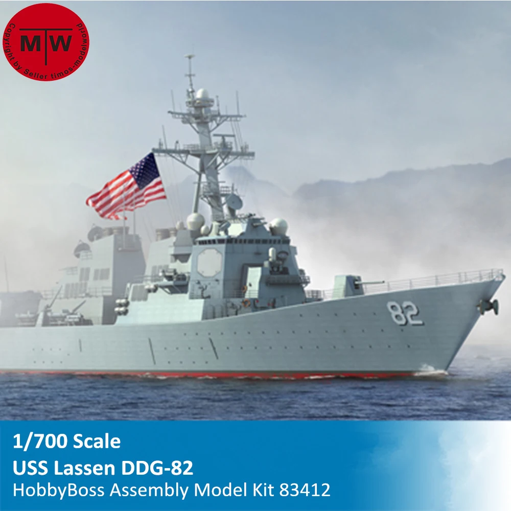 

HobbyBoss 83412 1/700 Scale USS Lassen DDG-82 Battleship Military Plastic Assembly Model Kits