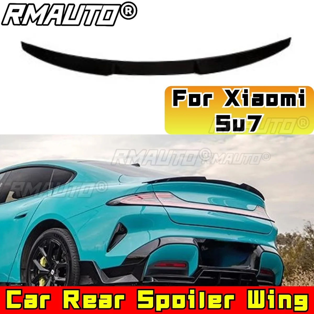 

Для Xiaomi Su7 автомобильный задний багажник, спойлер на крышу багажника, комплект кузова, задний спойлер на багажник, внешняя часть, модификация