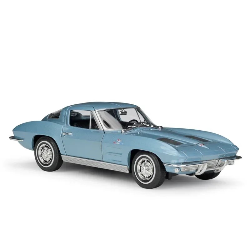 

WELLY 1:24 Chevrolet 1963 Corvette Diecast Alloy Car Model Static Vehicle Toy Collection Decoration Souvenir Ornaments B40