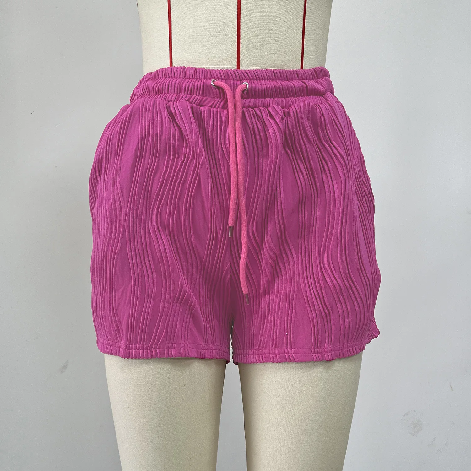 Women Summer Shorts Casual Comfy Elastic Running Shorts With Pockets Shorts for Girl Female Solid Color Breathable Under