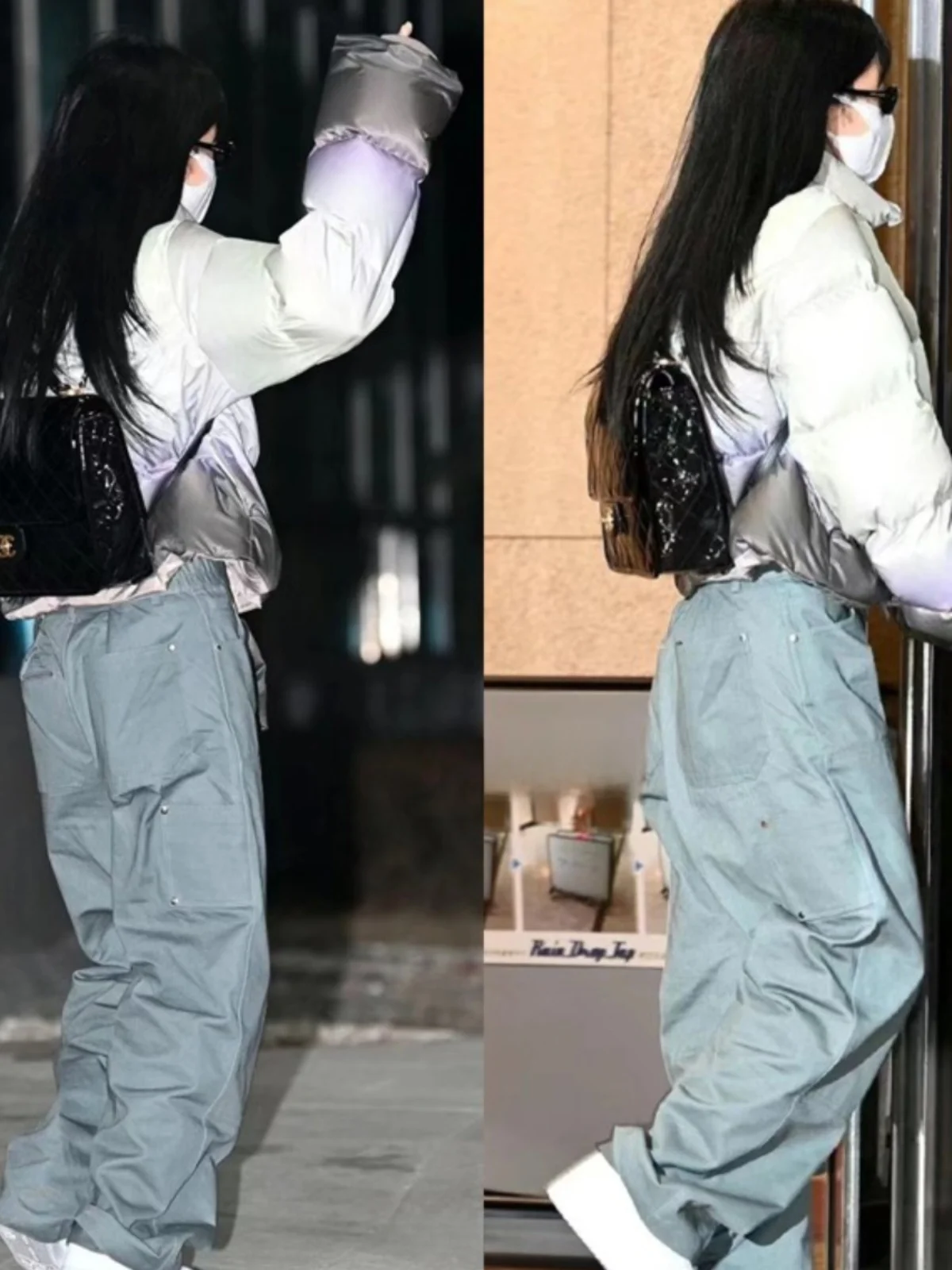 

EXJR Casual Loose Women's Workwear Wide Leg Pants Spring Autumn Comfortable Cotton Trousers Fashionable Female Pants