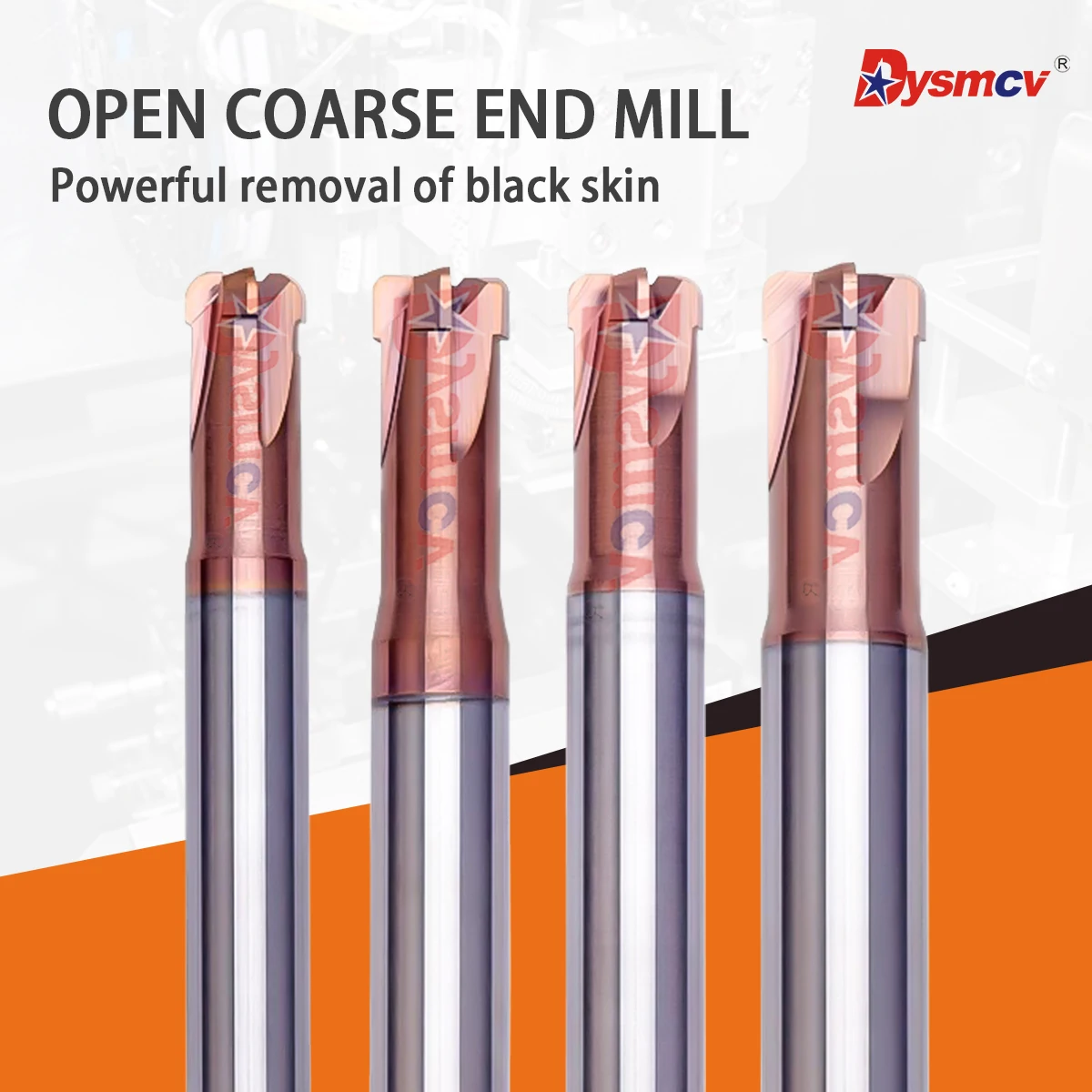 

D6/8/10/12R CNC Lathe End Mill D6R1.5H2.5-M9.5 D12R2.0H5-M19 Quenching Fast Feed End Mill Machining Center Open Coarse End Mill