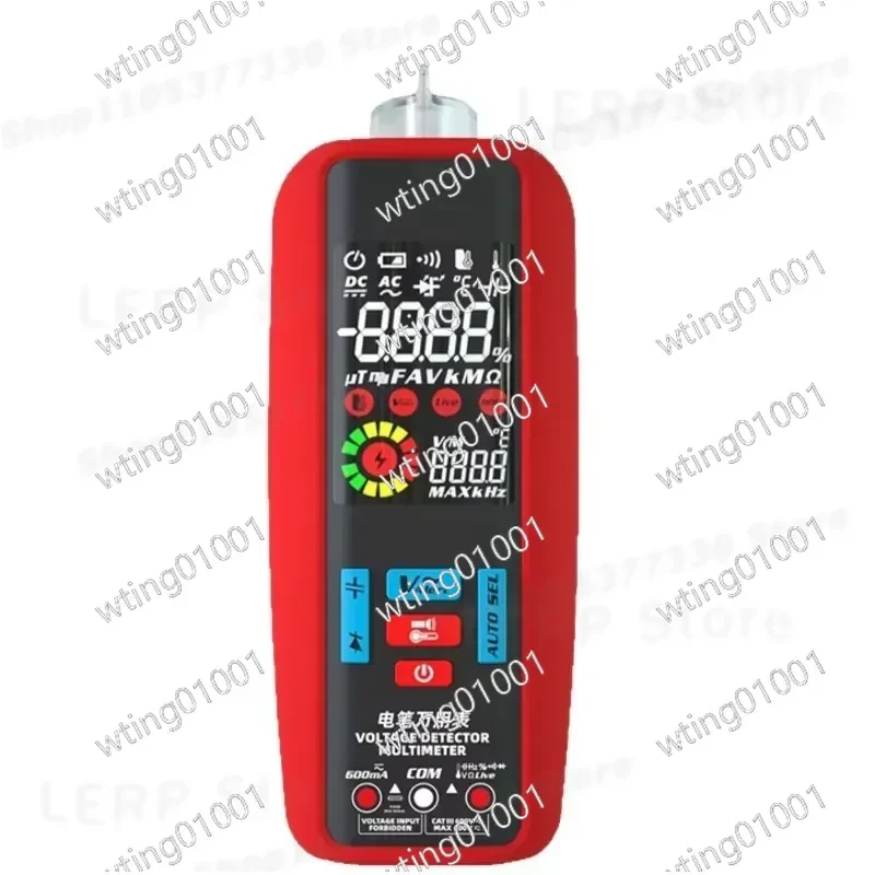 for A5X Smart Digital Multimeter Auto Range Electric Tester Pen with Charging Function Universal Voltage Current Resistance
