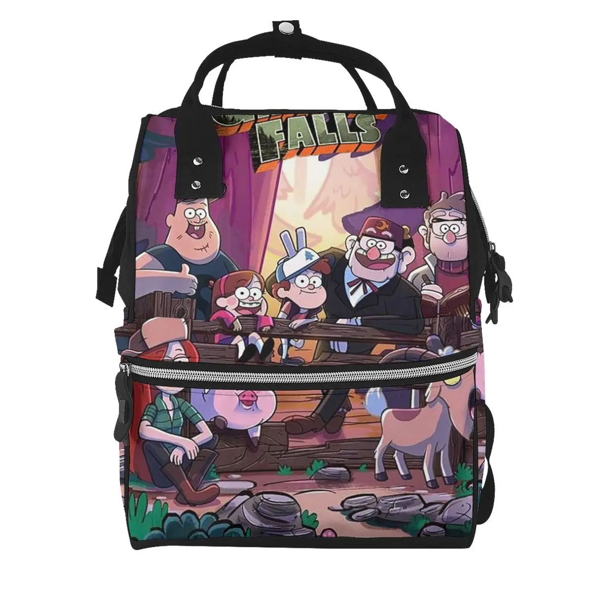 Gravitys Falls Student Backpack School Bag Hiking Travel Daypack for Men Women Bookbag Shoulder Bags