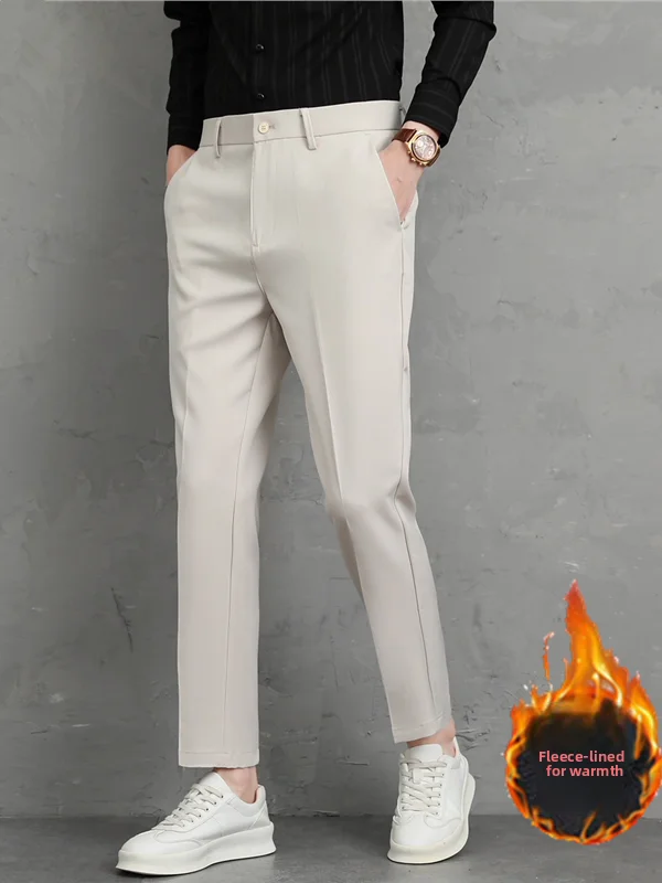 

Мужские брюки Nine-Foot, приталенные, прямого кроя, повседневные, длинные, осенне-зимние, новые, джинсы Sle Cone pe