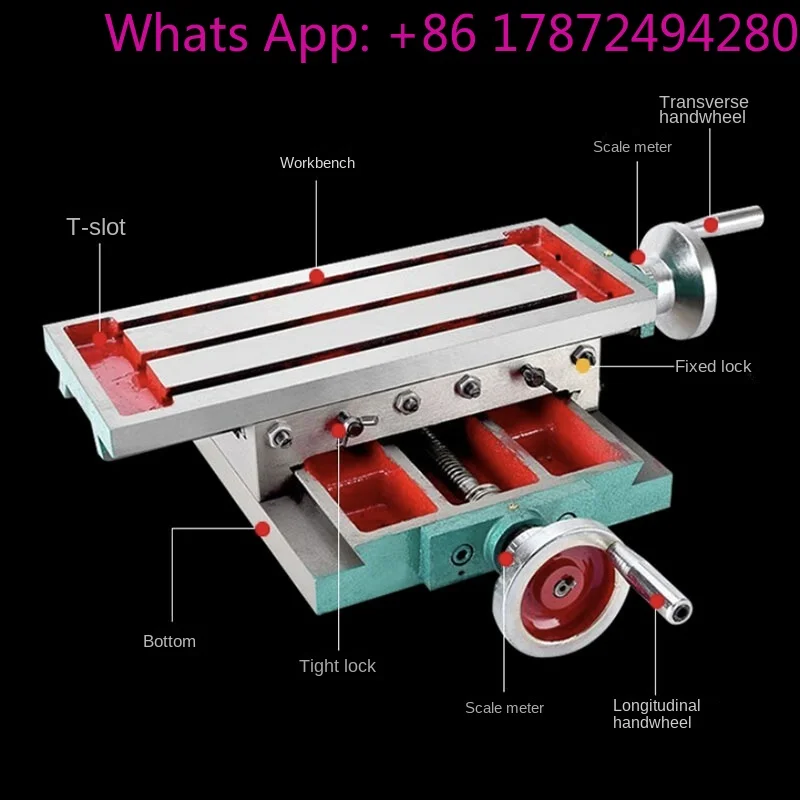 350×140 Multifunctional Manual Cross Slide Mill Table, Hand Operated Precision Cross Pallet Sliding Table 1837914 Factory Outlet