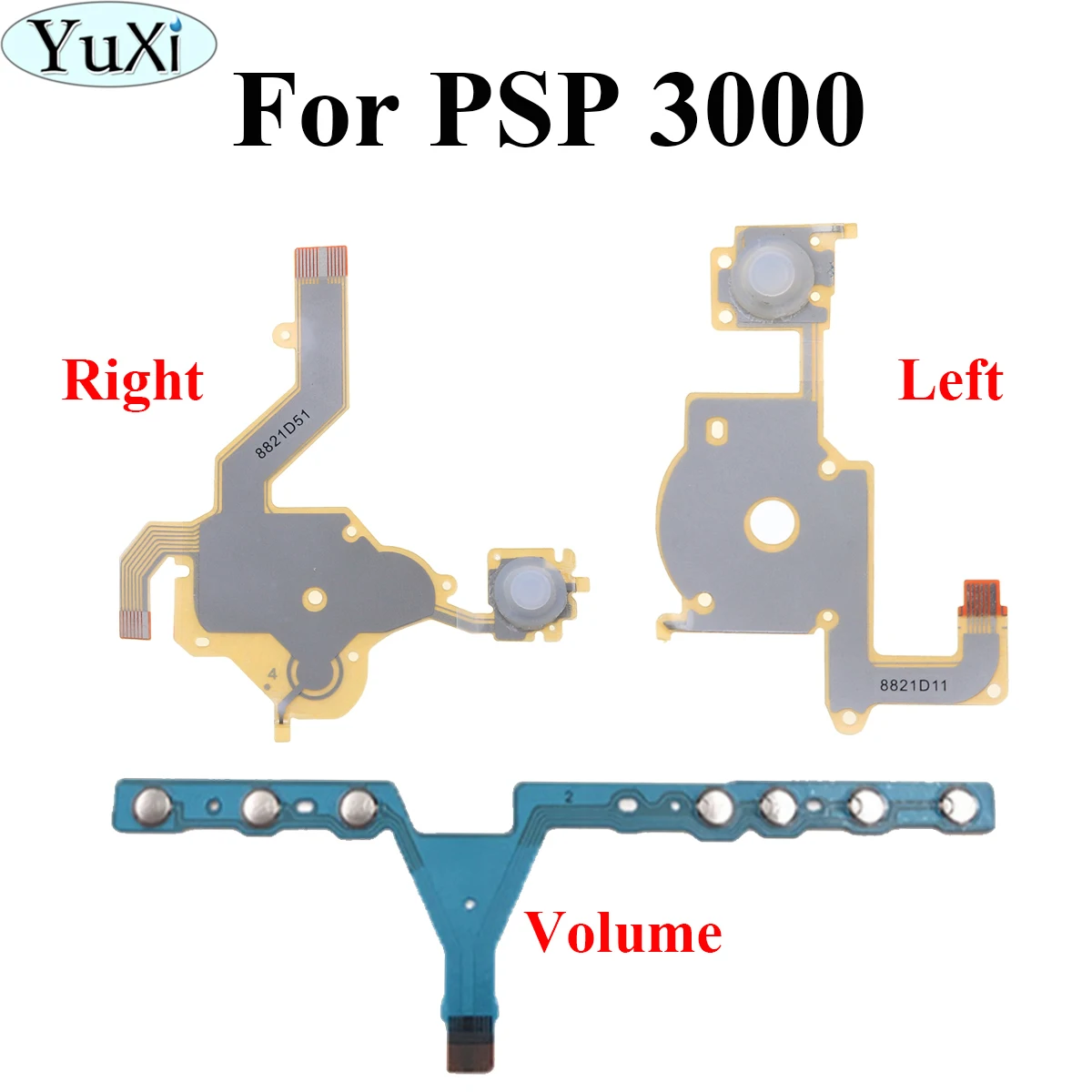 YuXi For PSP3000 Left Right Buttons Function Start Home Volume PCB Keypad Flex Cable for PSP 3000 3004 3001 3008 300x