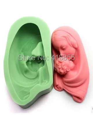

Manual Silicone Soap Mold, Double Sugar Cake Mold, A Mother's Love Aroma Stone Moulds, Rubber, New Product