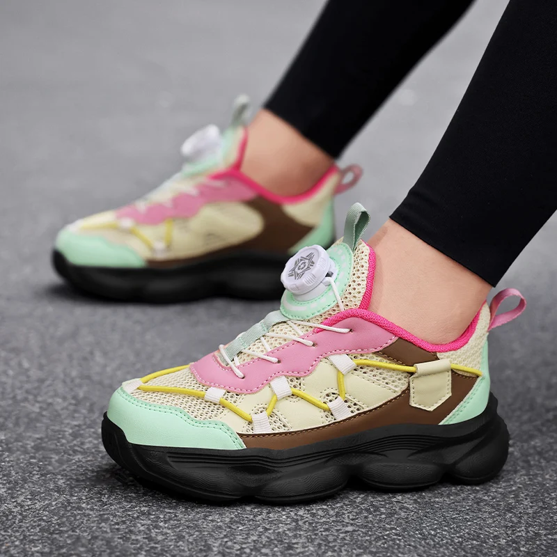 

Summer New Versatile Breathable Childrens Sports Shoes Trendy Soft and Stable Running Shoes Comfortable Balanced Casual Shoes