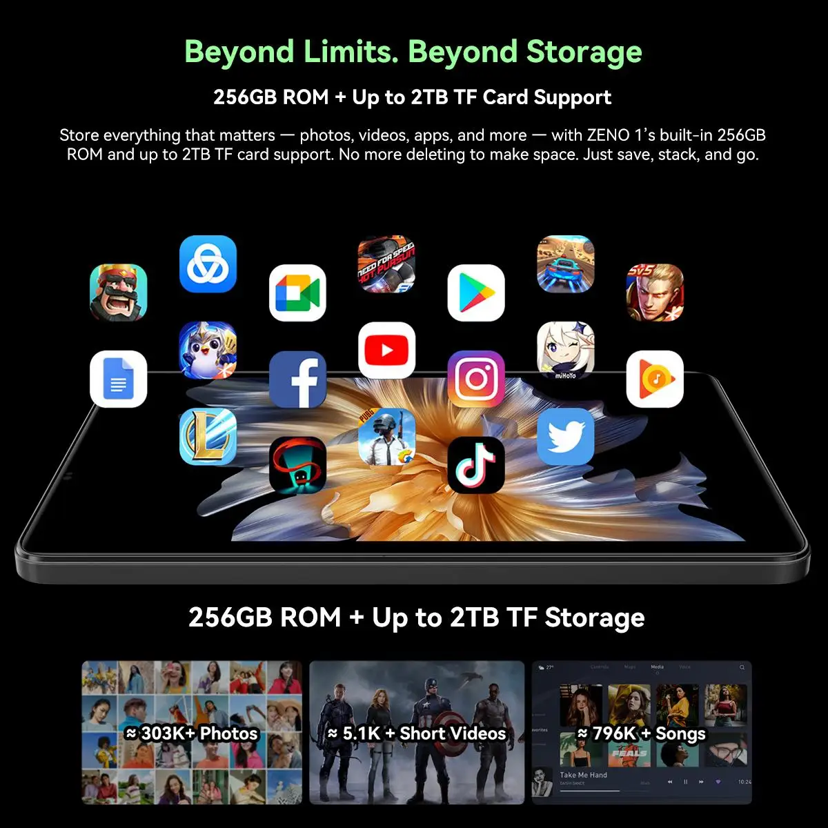 Blackview ZENO 1 Tablet PC 8'' HD Display 4GB+64GB / 6GB+256GB Unisoc T615 8MP Camera 6000mAh Battery Android 15 4G