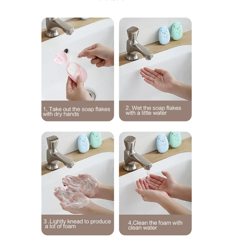 50/150 แผ่นกระดาษสบู่แผ่นแบบพกพา Disposal Travel Scented Wash Hand Slice แผ่นโฟมสไลด์ Flakes สำหรับโรงแรมกลางแจ้ง