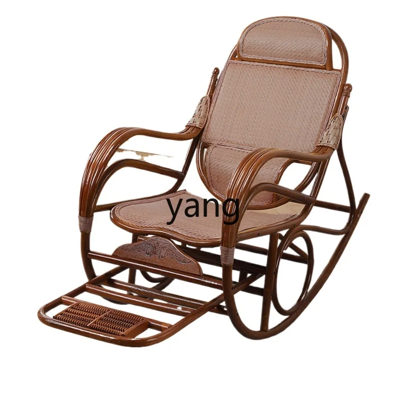 

CX Natural Rattan Rocking Chair Leisure Home Rattan Lazy Balcony Home Leisure Leisure