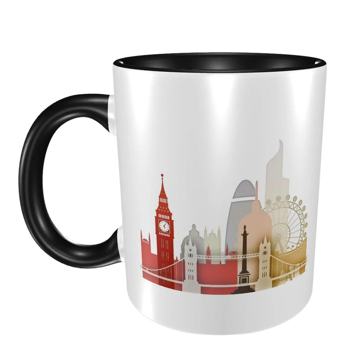 

Лондонская кружка, забавные керамические кофейные чашки, чайные кружки, чашка для молока, посуда для напитков, подарки для женщин и мужчин