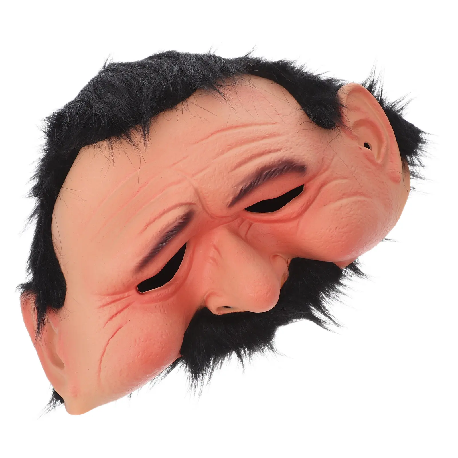 Old Man mask Realistic Half Face Halloween Cosplay Party Masquerade Headgear Accessory Old Men Mask Funny Party Masks