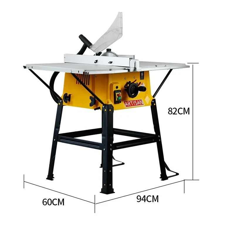 ZJ555 Portable Horizontal Woodworking Table with Sliding Table Saw Machine Smooth Cutting Easy Project Cleaning