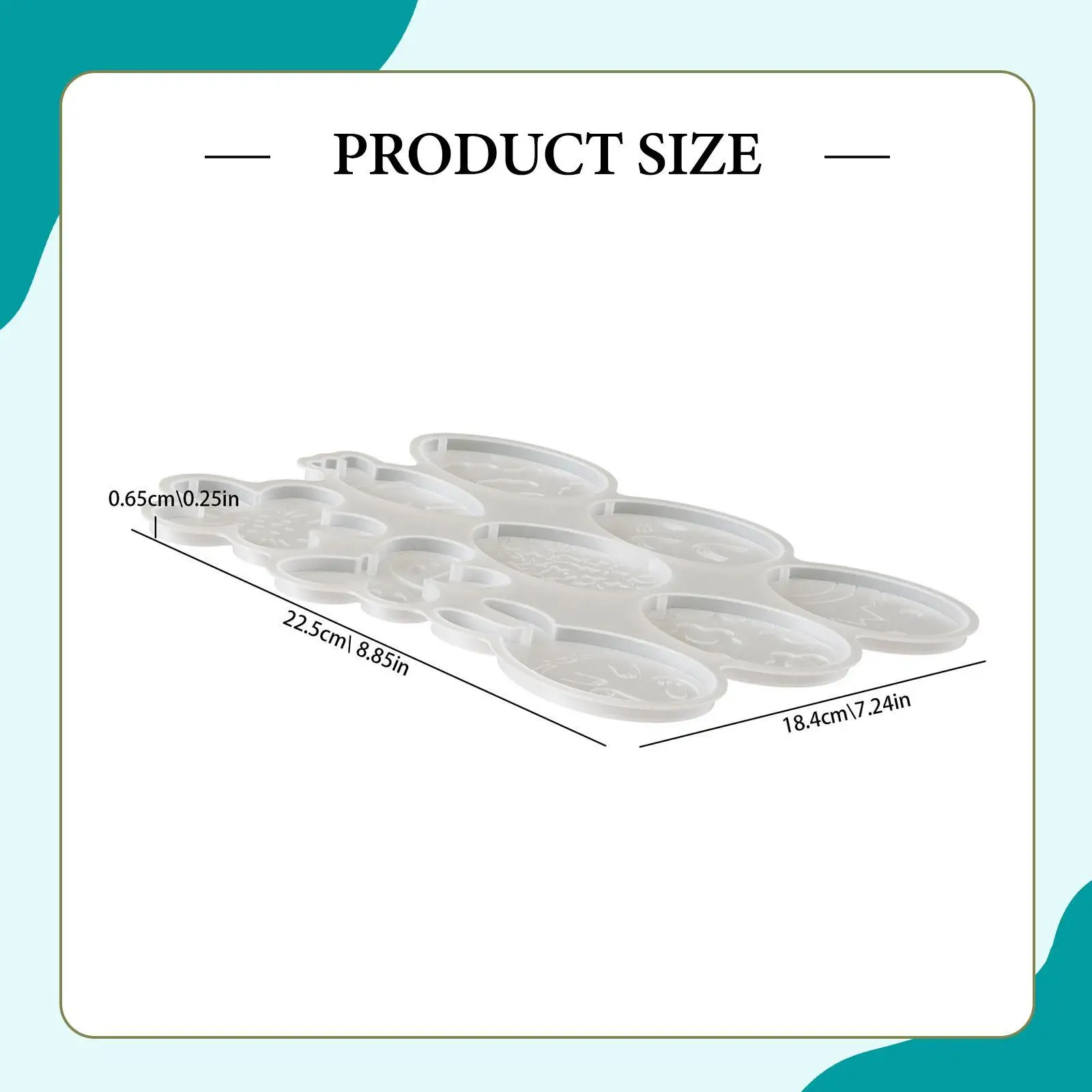 

Easter Silicone Mould for Gypsum Plaster Craft Tray DIY Resin Pendant Mold Candle Soap Making Accessories Set